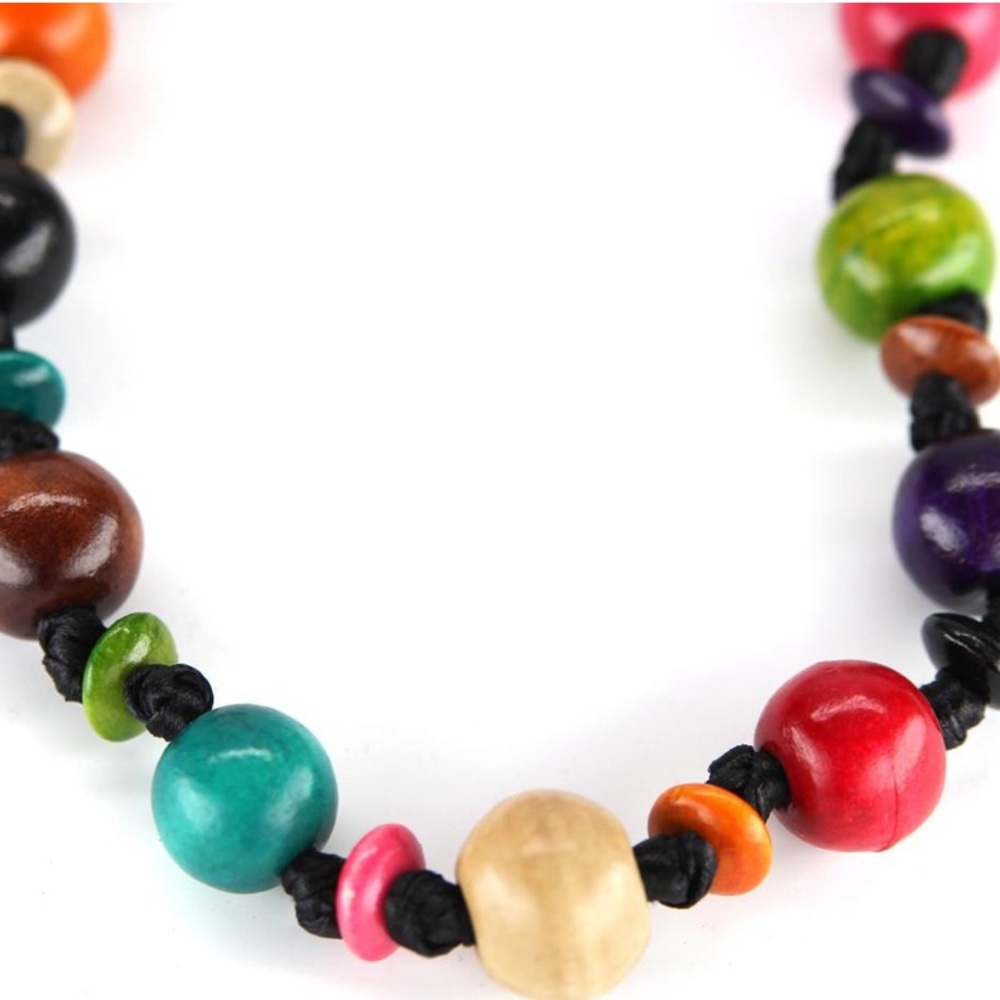 Fair Trade Mahogany Beaded Necklace - Picture 2 of 8